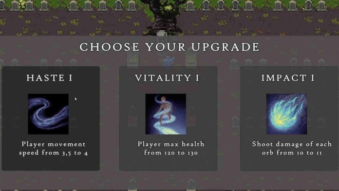 Choose an upgrade and improve your chances.