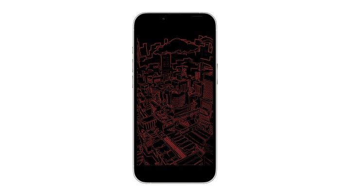 Persona 5 Tokyo line drawing wallpaper by w4y4u on reddit