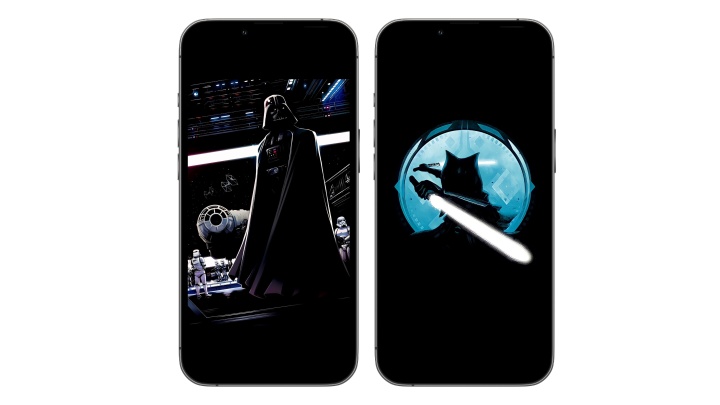 Star Wars wallpapers featuring Darth Vader and Ahsoka Tano by biggary1972 on reddit