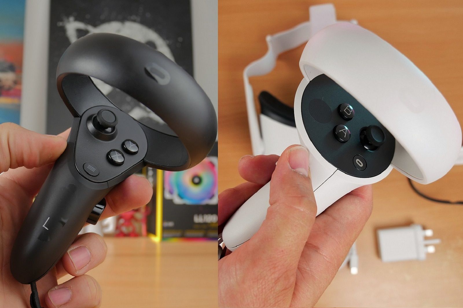 Oculus Quest vs Quest 2 controllers photo 2