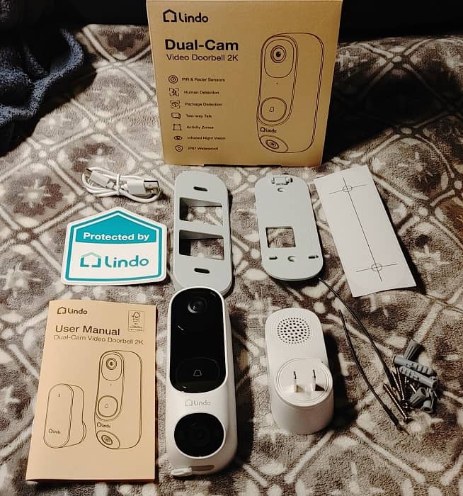 Lindo Pro Dual Camera Video Doorbell Review Box