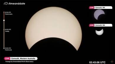partial phase of hybrid solar eclipse
