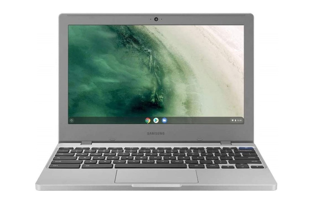 Silver laptop 