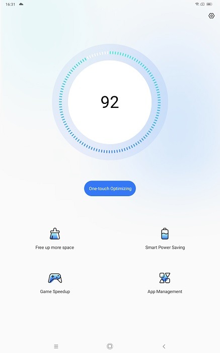 System Manager app view on Blackview Tab 15.