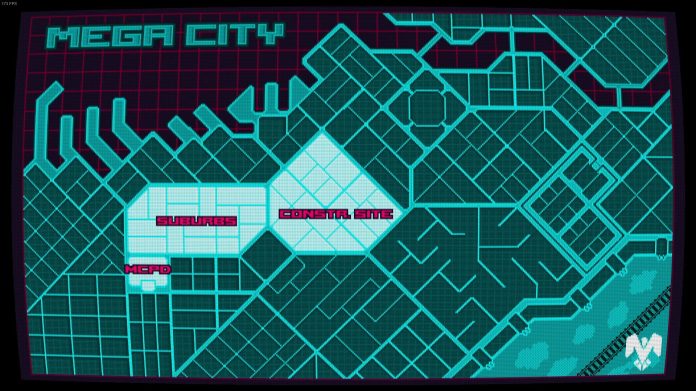 The world of Mega City Police is small but interesting.