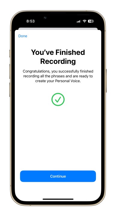 Personal Voice Feature in iOS 17 5.