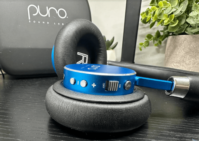 Puro sound labs BT2200-Plus kids headphones controls - techbuzzireland