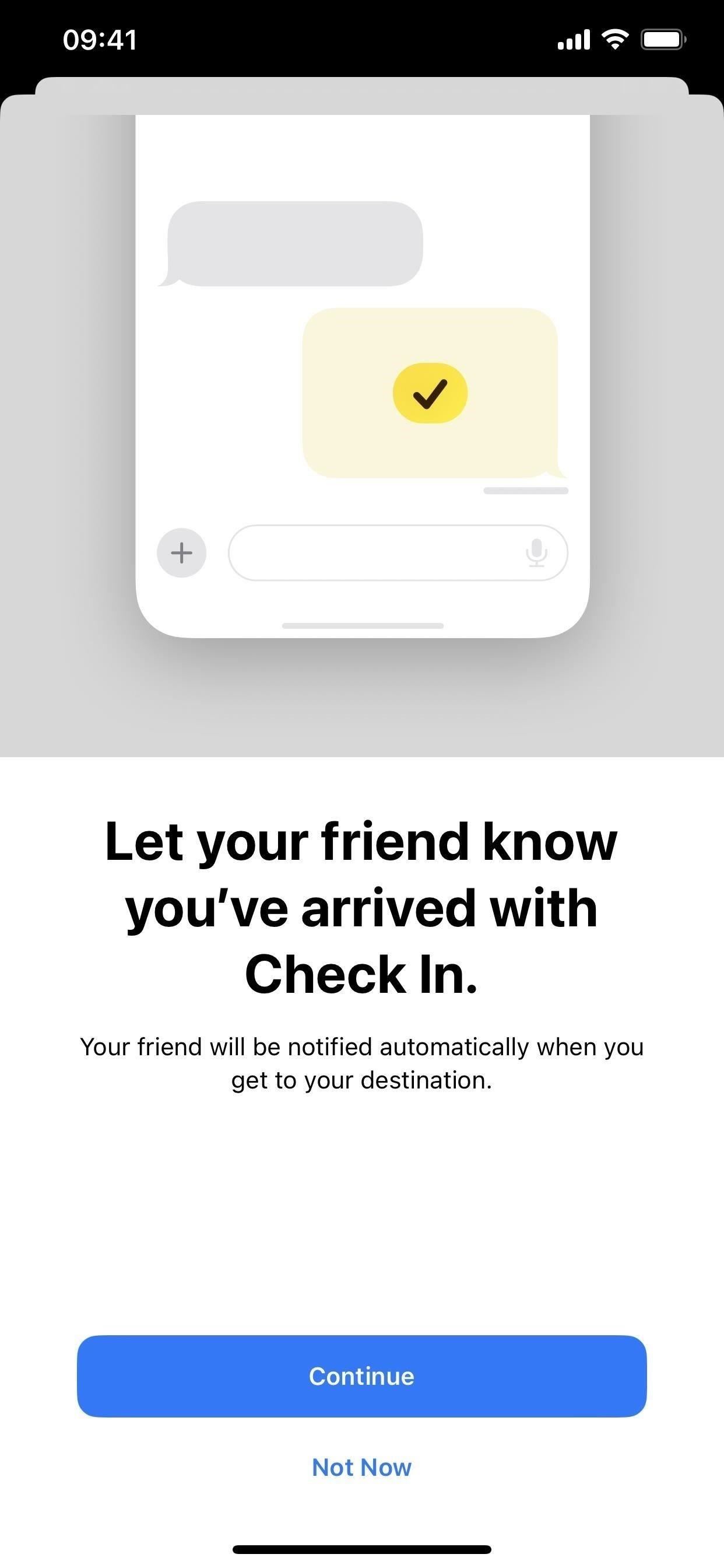 Use Your iPhone's New 'Check In' Feature to Let Contacts Know When You Arrive Safely at Your Destination