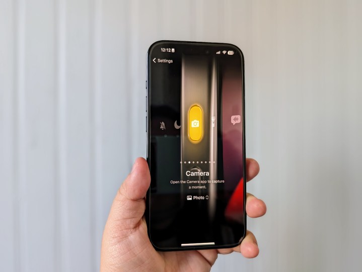 iPhone 15 Pro Action button setup for Camera.