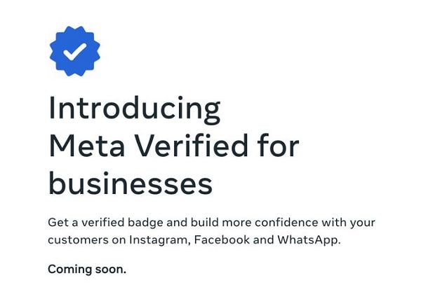 Meta Verified for Business