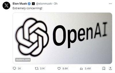 Elon Musk tweet