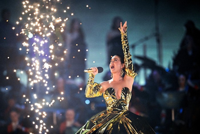 Katy Perry performs on stage 