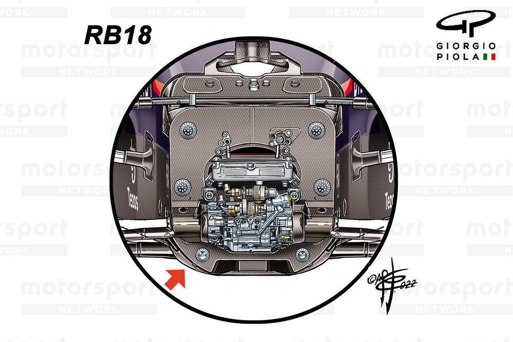 Red Bull Racing RB18 steering inset
