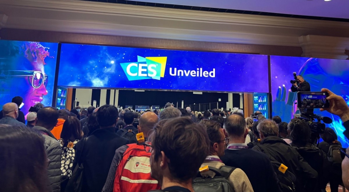 The start of the first press event for CES 2023.