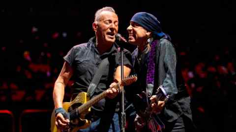 Bruce Springsteen, left, and E Street Band member Steven Van Zandt