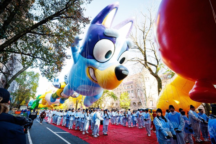  International appeal: the Bluey balloon in the Macy’s Thanksgiving Day parade