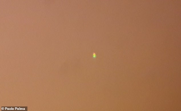 Photographer Paolo Palma capture this photo of Venus emitting the green light in the sky above Rome in 2018