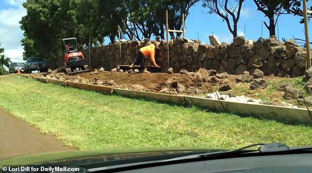 Zuckerberg's lavish estate is extremely private - in 2016 he began building a six-foot tall stone wall which runs along the property next to a road in the semi-rural community of Kilauea