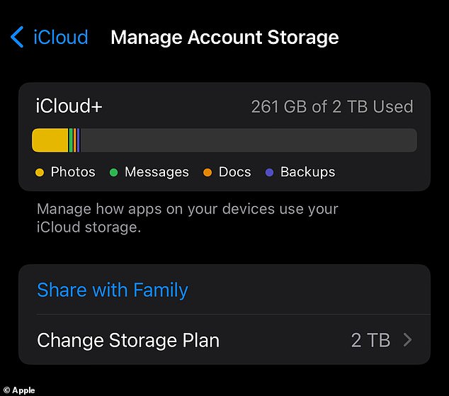 For many people, photos make up the bulk of storage. Buying extra storage is a simple way to avoid having to delete photos.
