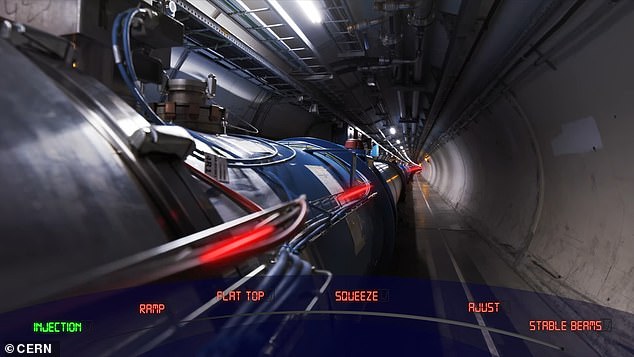 CERN researchers put three beams of protons into the Large Hadron Collider (LHC), shooting them down a 17-mile-long tunnel at nearly the speed of light to recreate what happened 13.8 billion years ago