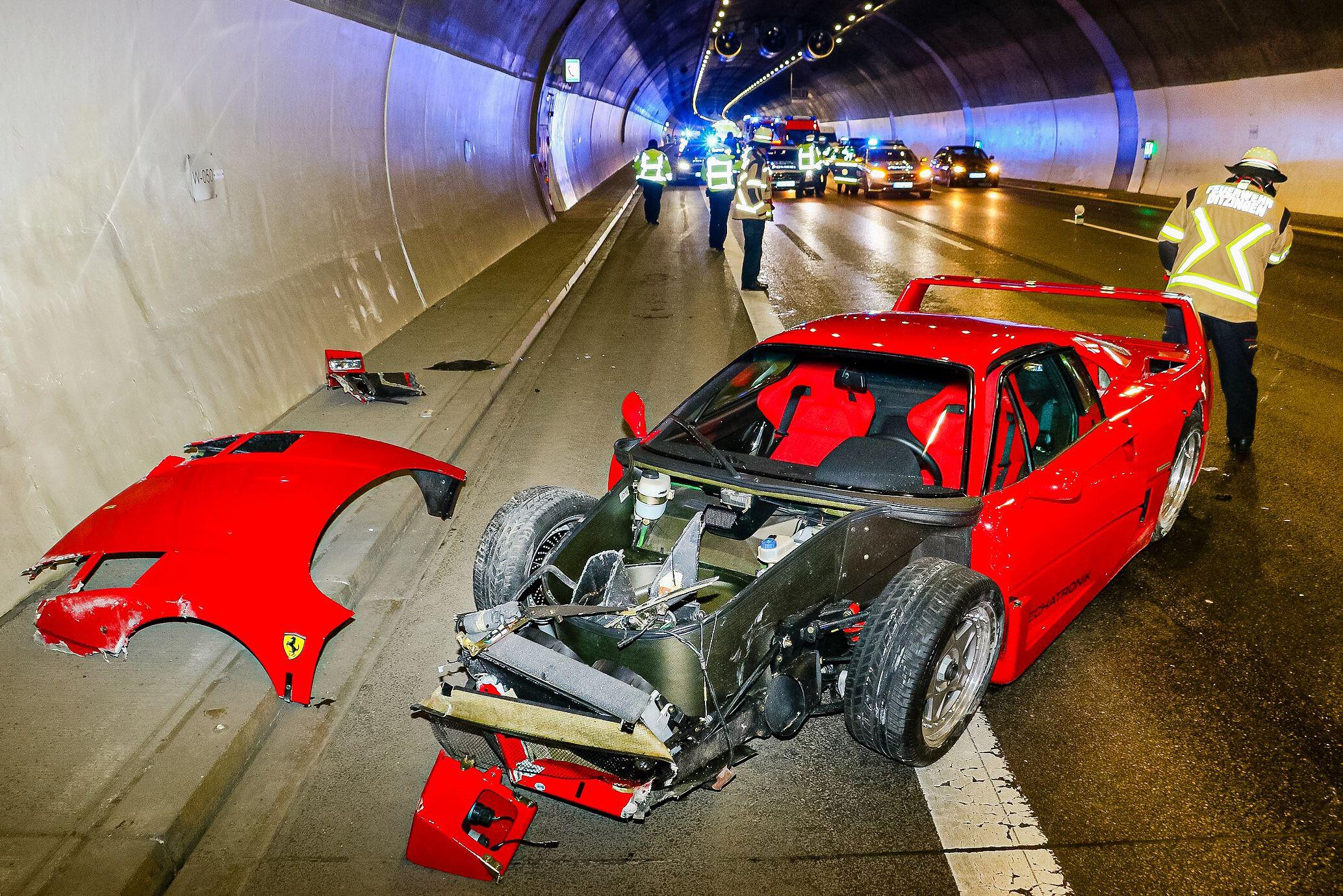 The car was being driven to an auto show by a young dealership worker