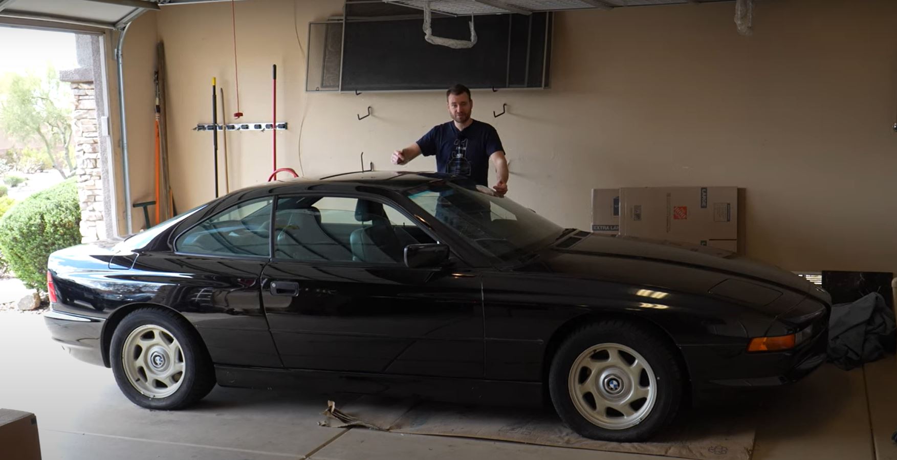 Car enthusiast Sreten set himself the challenge of restoring the V12 BMW E31 850 in just two days