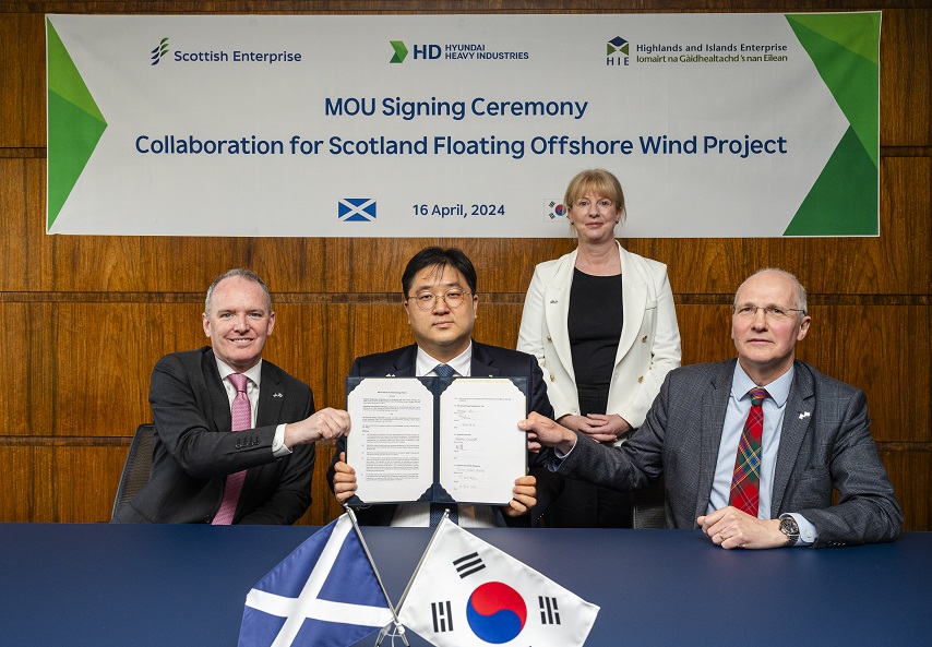 Korean manufacturing giant signs MoU with HIE and Scottish Enterprise