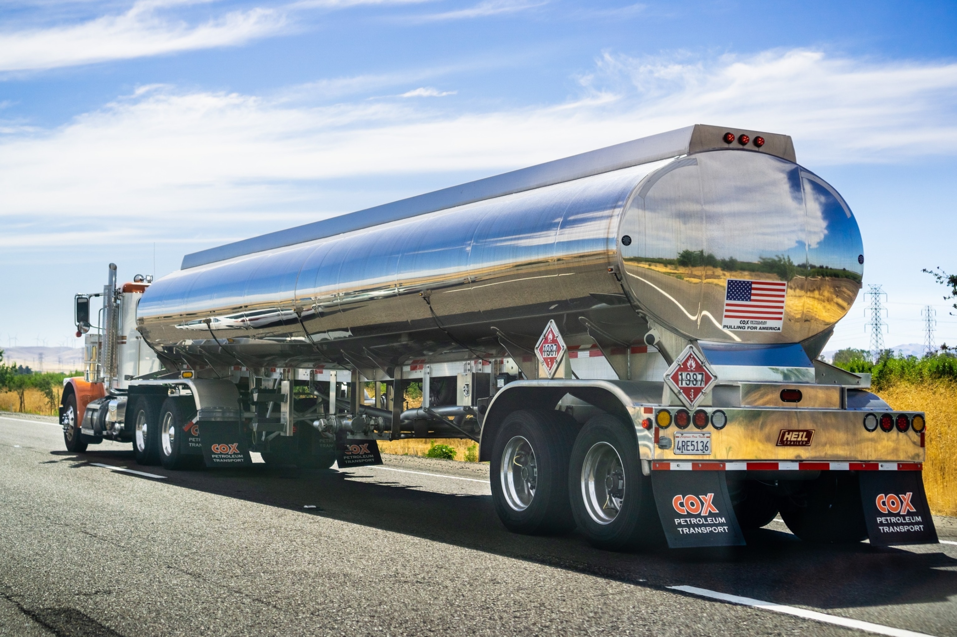 PHOTO: A fuel tanker truck drives on a highway in Tracy, Calif. 