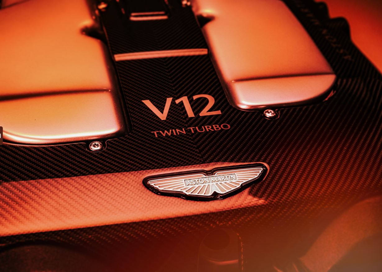 Aston Martin teased a new V12 Twin Turbo engine in it's latest reveal video