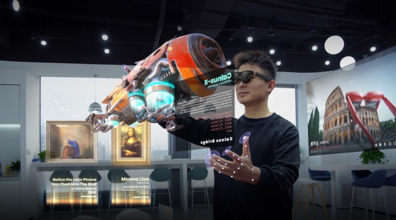 Visualization with Xreal AR glasses.