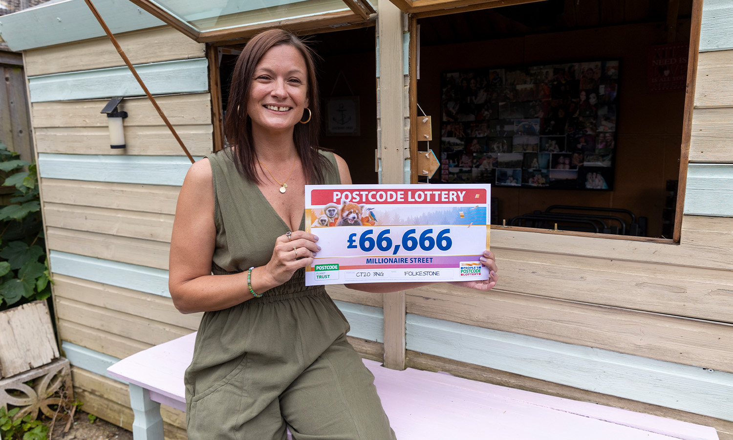 Rebecca Goddard  scooped £66,000 in People's Postcode Lottery