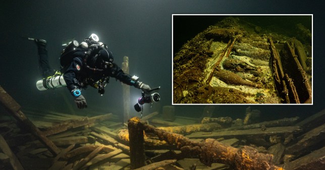 The shipwreck offered a little surprise (Picture: Tomasz Stachura/Baltictech/Cover Images)