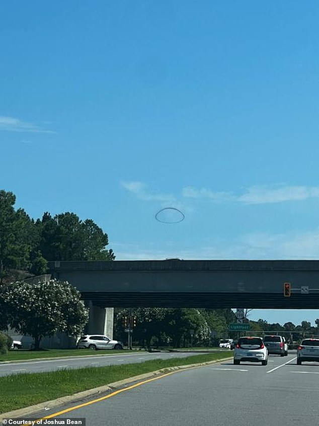 Joshua Bean spotted the ring hovering over a highway in Williamsburg.