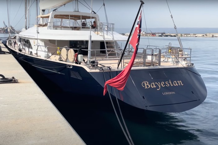 Sailing yacht Bayesian in 2021