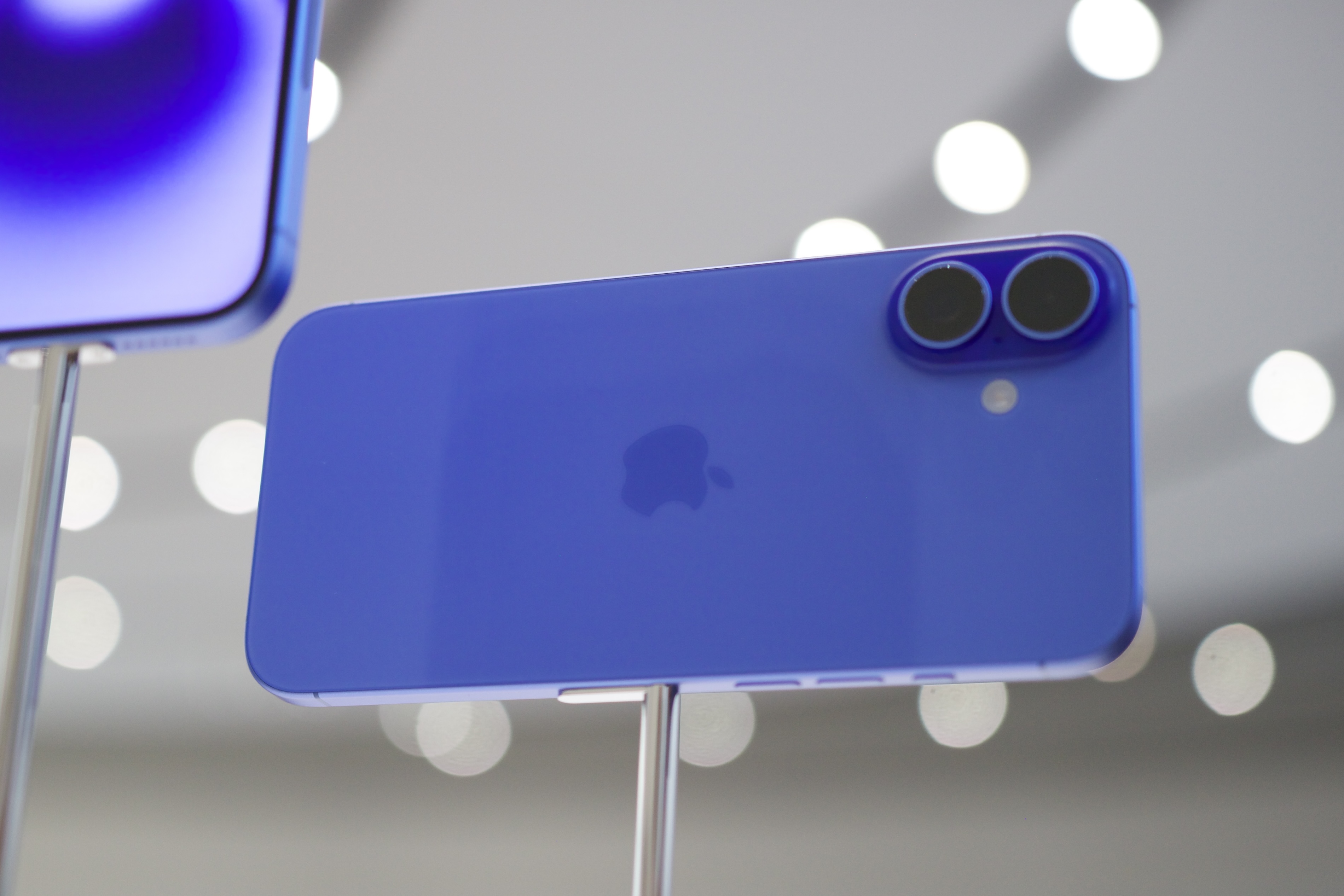 The Ultramarine iPhone 16.