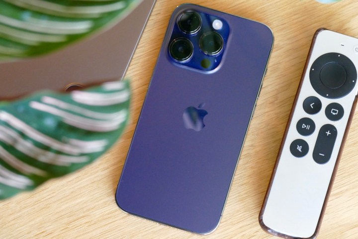 The Deep Purple color iPhone 14 Pro.