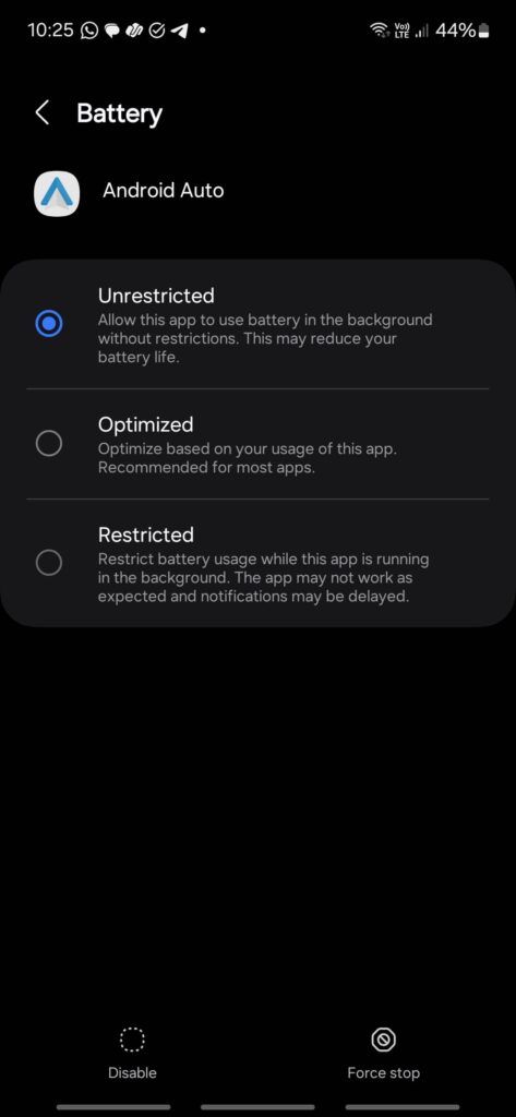 How to Fix Lag and Stuttering on Android Auto 2 Android Auto Battery Optimization Unrestricted