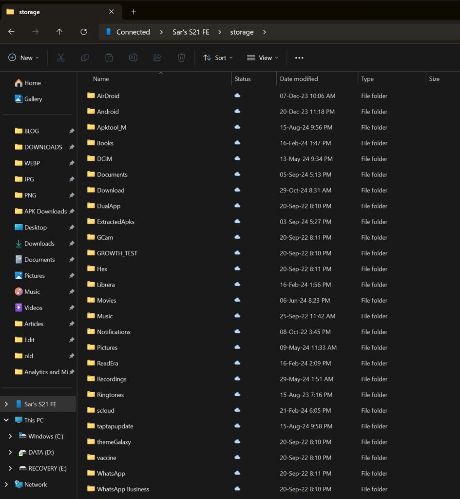 Microsoft Windows Brings Wireless Android Phone Storage Access in File Explorer 2 Access Android Phone Storage in File Explorer on Windows 11