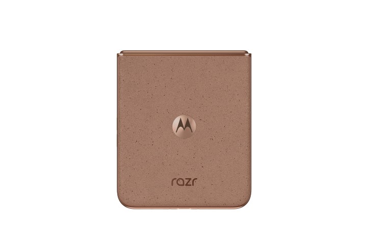 The Motorola Razr Plus 2024 in Mocha Mousse.