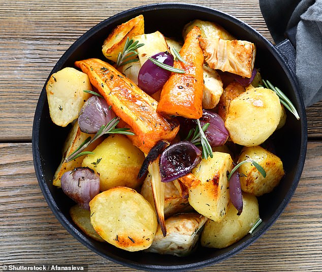 Both set for extinction in July 2026 are vegan roast dinner (pictured) and pan haggerty. With 112,299 searches over the past five years, this 'modern twist' on a meaty roast may have had its moment