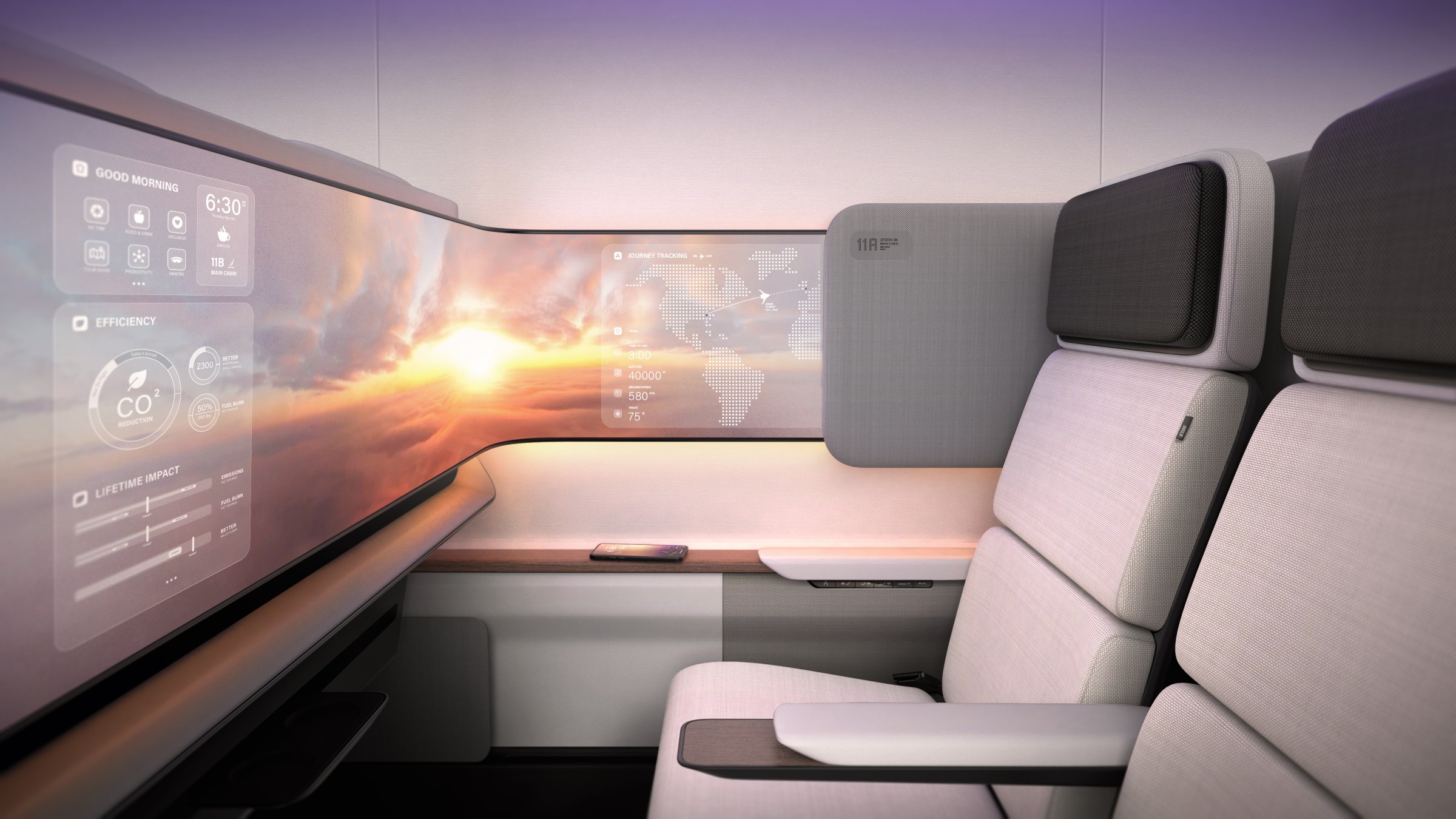 The interior looks fancy, but exit doors could be a challenge.
