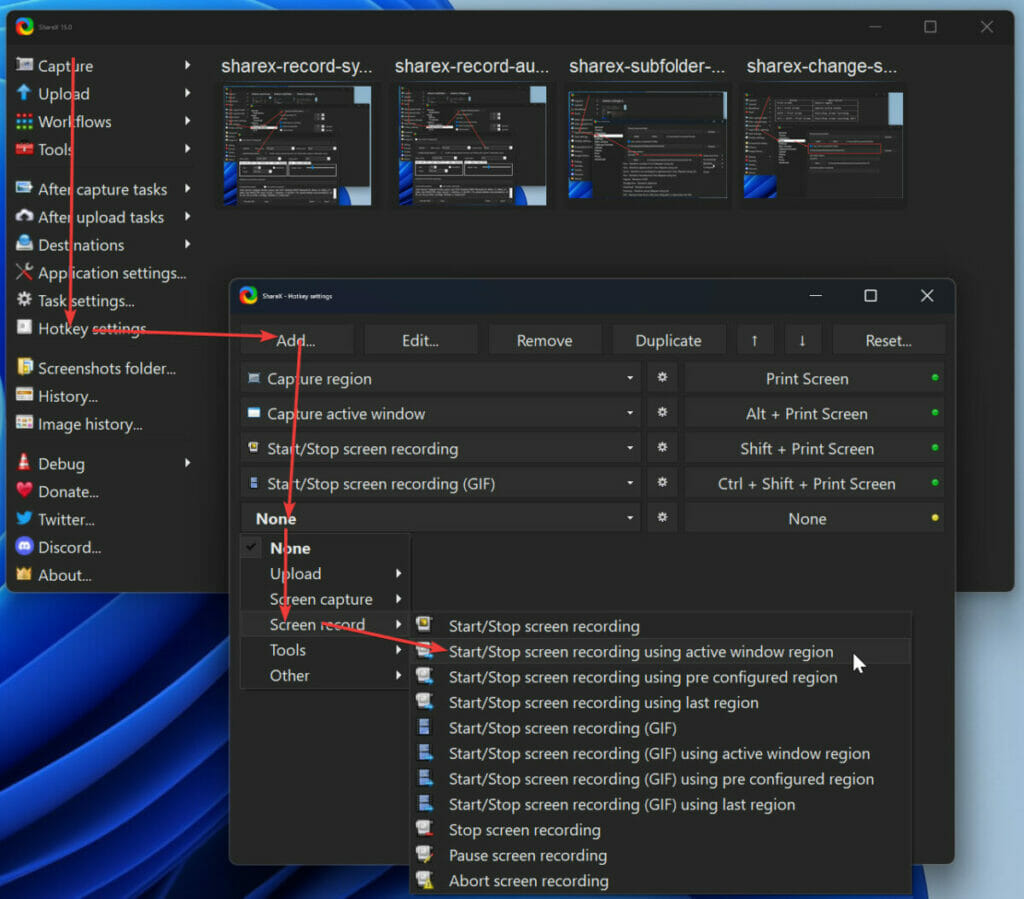 How to record a game in full screen using ShareX 