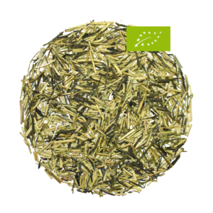 Japan Kukicha Moegi, Grüner Biotee, Ernte 2025, Präfektur Kagoshima, Stängel mit grünem, feinen Blatt, Geschmack: mild, grün, grasig