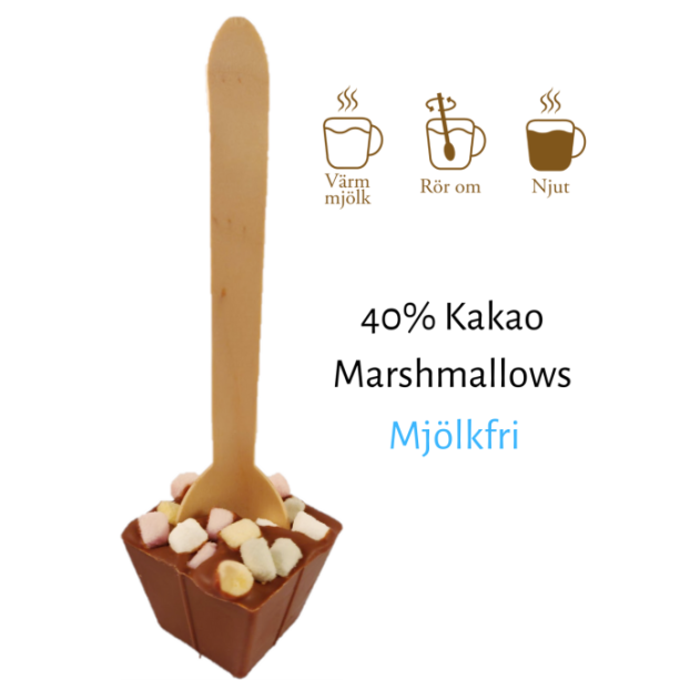 Drickchoklad – Mjölkfri – Marshmallows 50 g