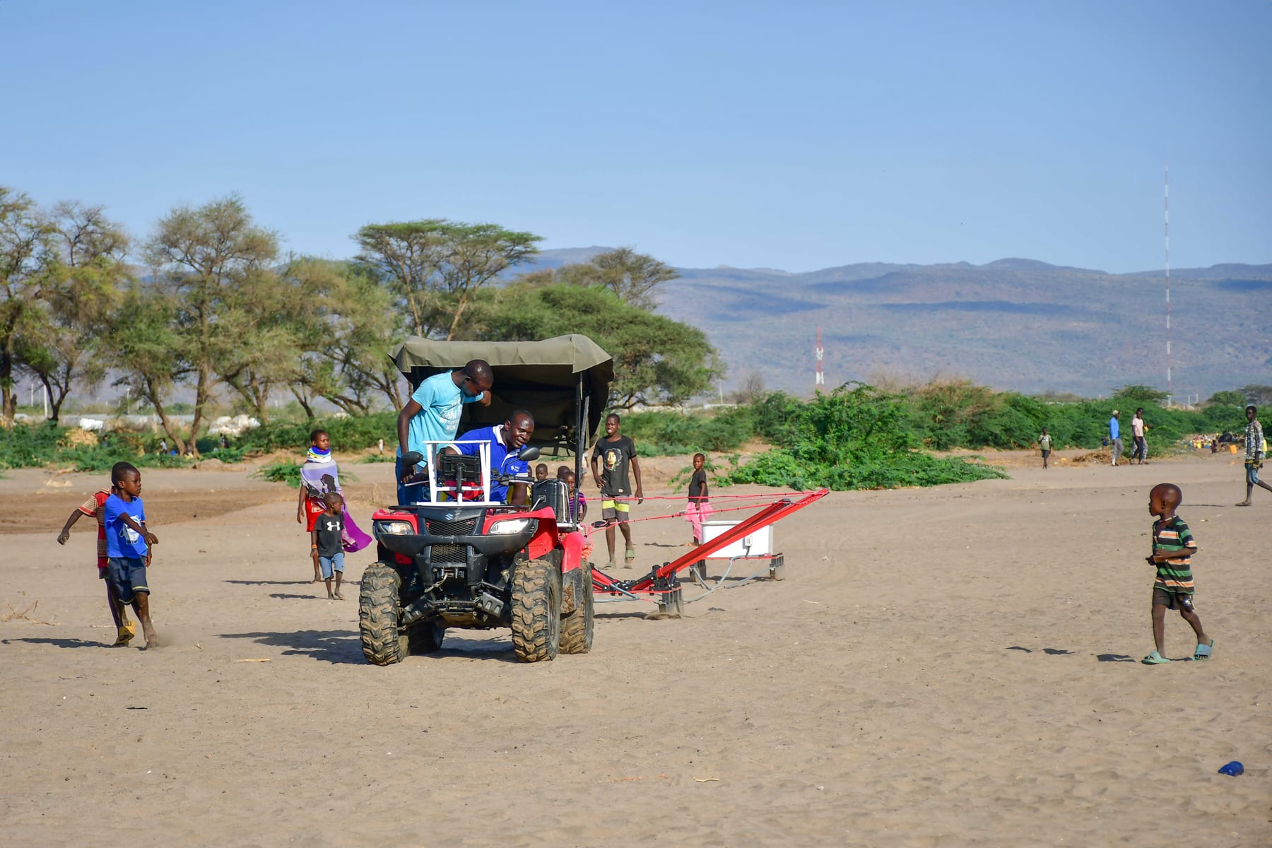 TEMcompany's tTEM in use at Lake Turkana, Kenya.