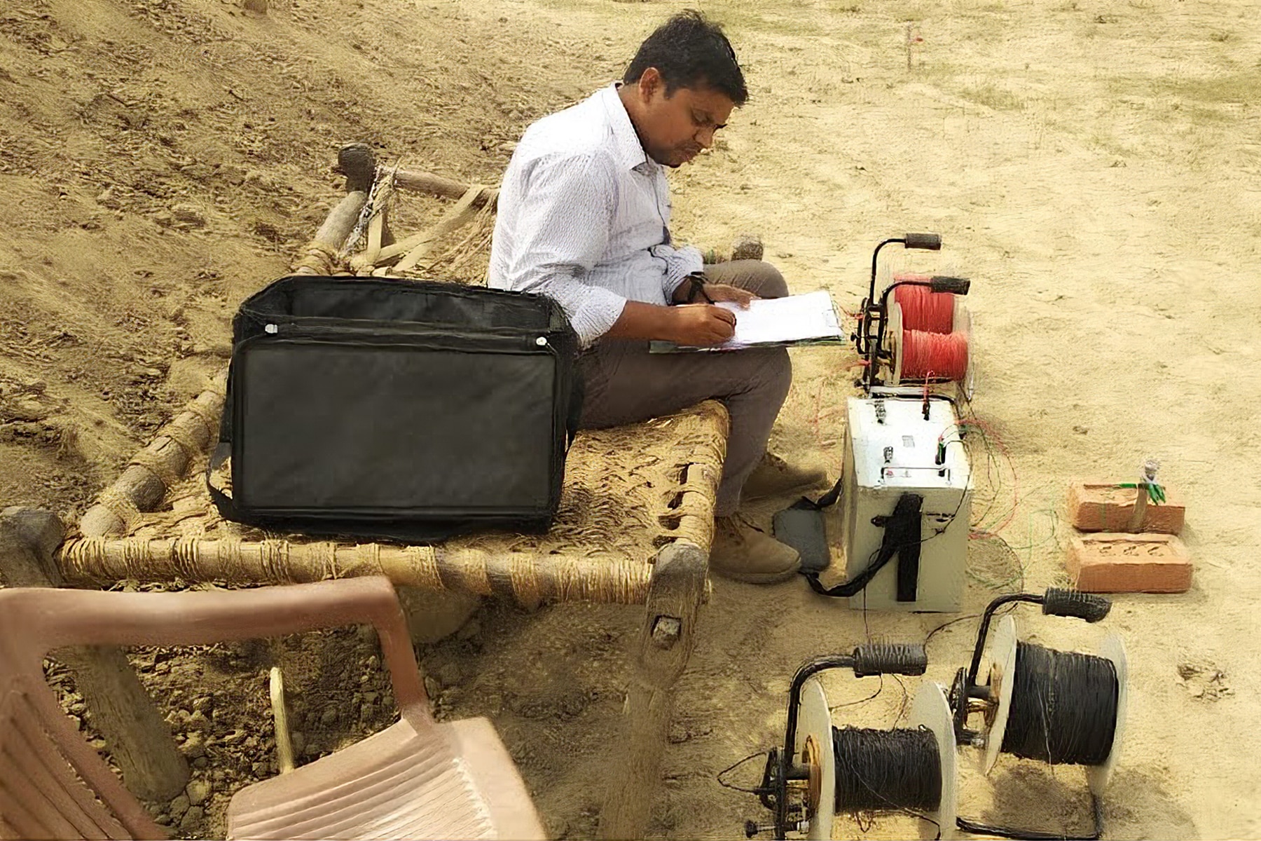 AllGeo Solutions - First survey instrument and first Vertical Electrical Sounding in 2016