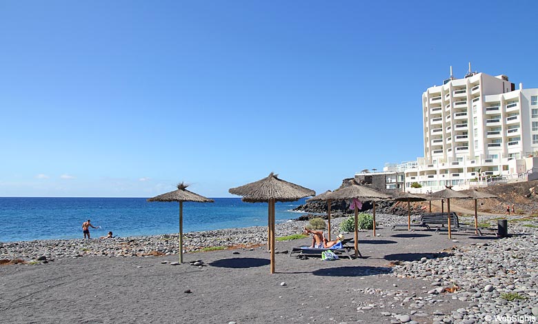 Playa San Blas beach close to the town of Los Abrigos