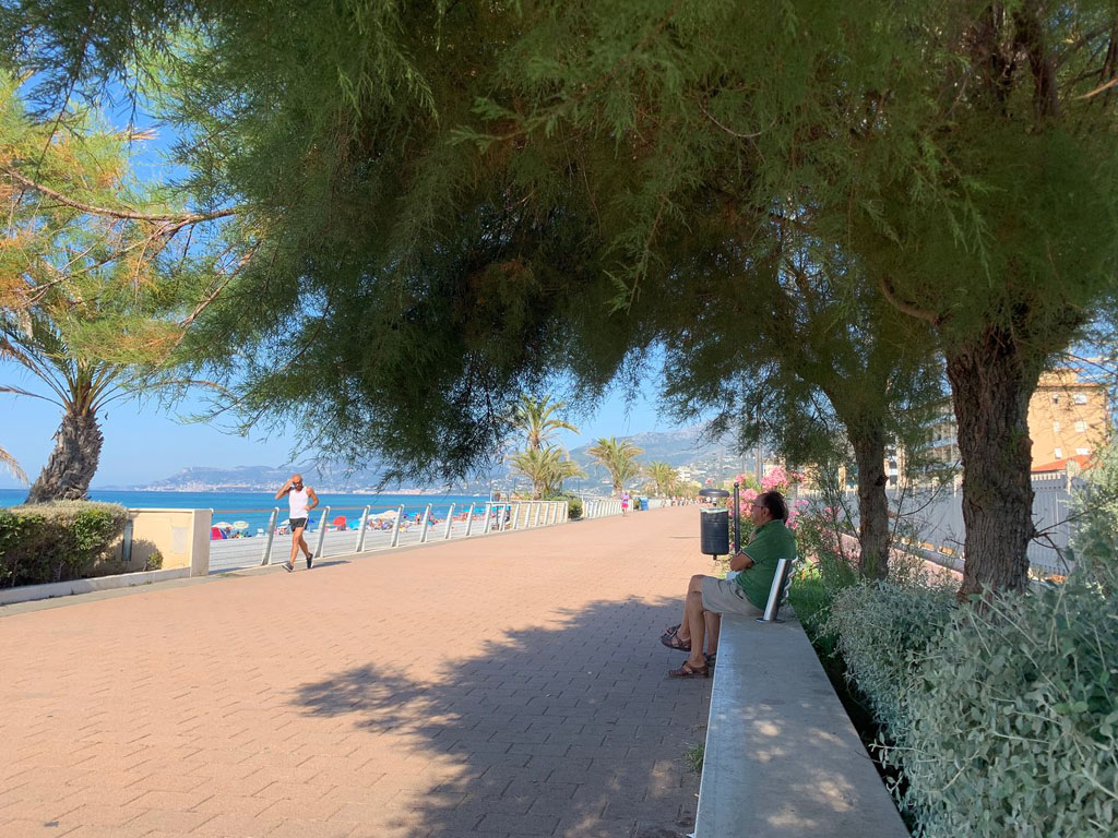 Bordighera seafront promenade