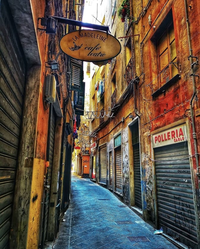 Old streets in Genova