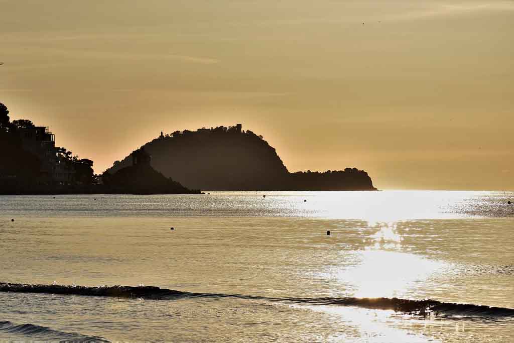 The beach in Alassio